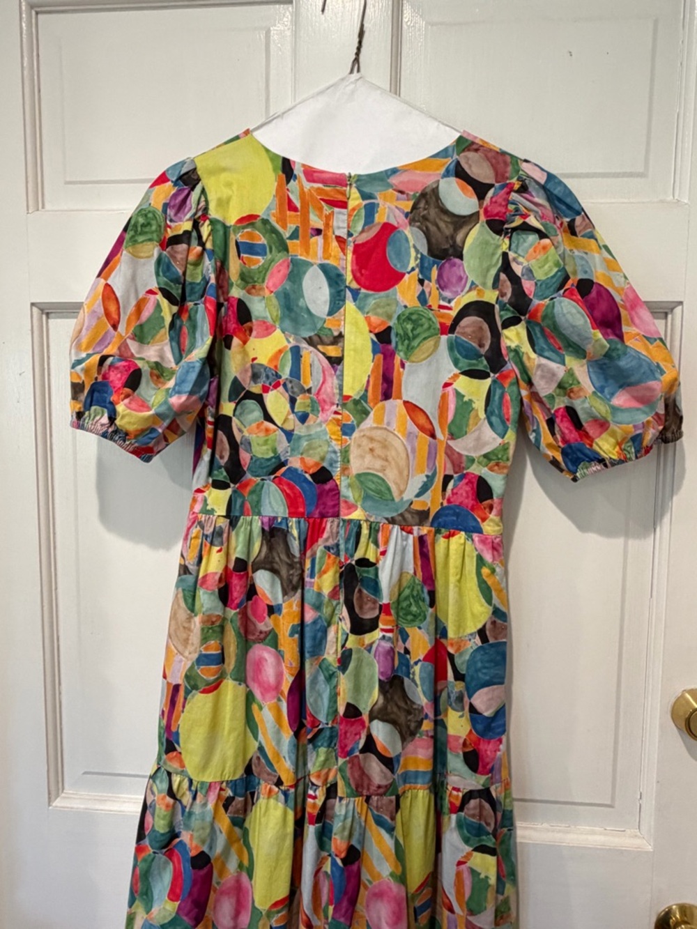 TCEC Multicolor Circle-Print Tiered Maxi Dress - Picture 8 of 9